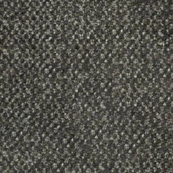 Dark gray woven fabric sample with speckled texture, featuring lighter gray and off-white flecks; label reads “pacini & cappellini > fabric (c) > c54”.